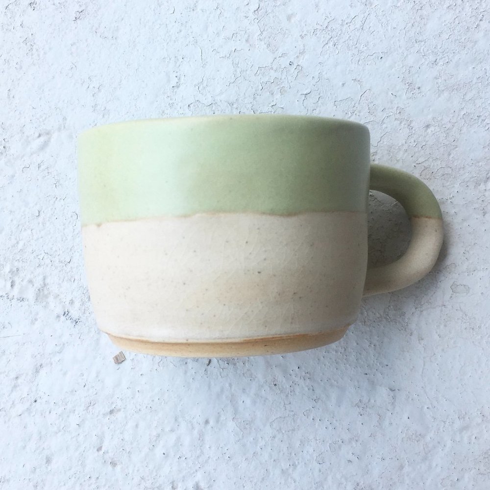 SOLD!!...///11.3oz rustic ceramic mug #0018